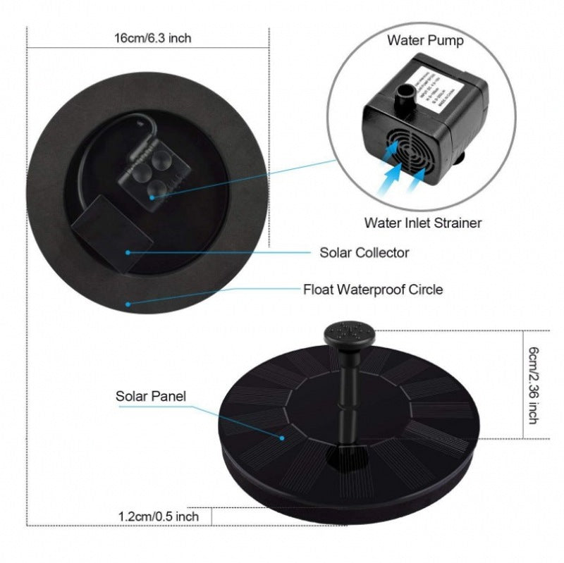 📢Hot Sales 50% OFF🏆Solar-powered  fountains🌞