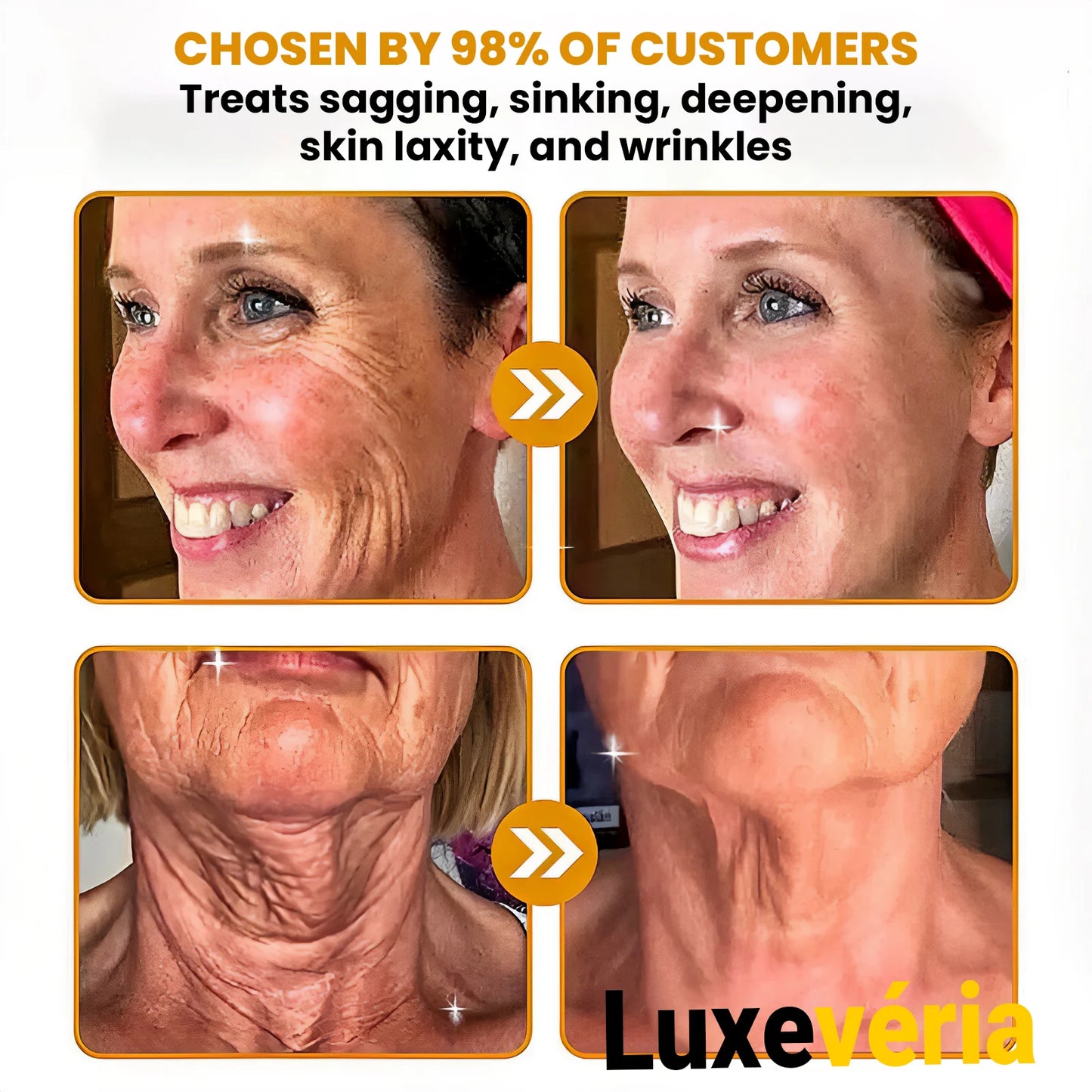Luxevéria — Smooth the Look of Wrinkles in 2 minutes — Fast, effective anti-ageing serum — save time and money