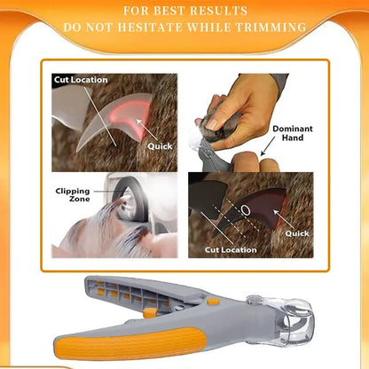 🏆 50K+ SOLD! – Almost Gone🔥🎁LED Light Pet Nail Clippers - 5X Magnification