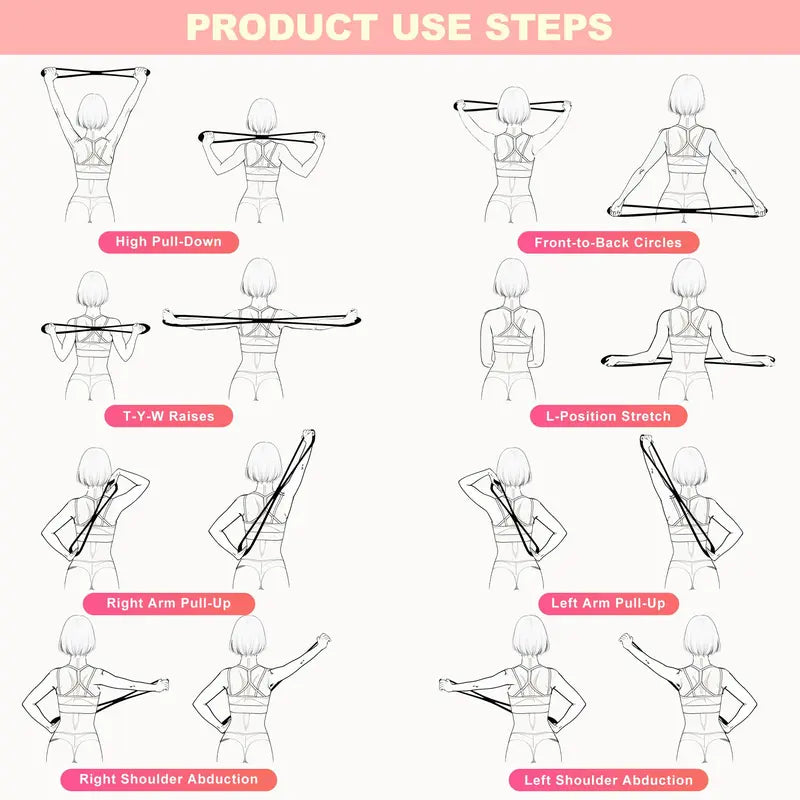 Resistance Bands Figure 8 Exercise Bands for Women