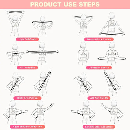 Resistance Bands Figure 8 Exercise Bands for Women