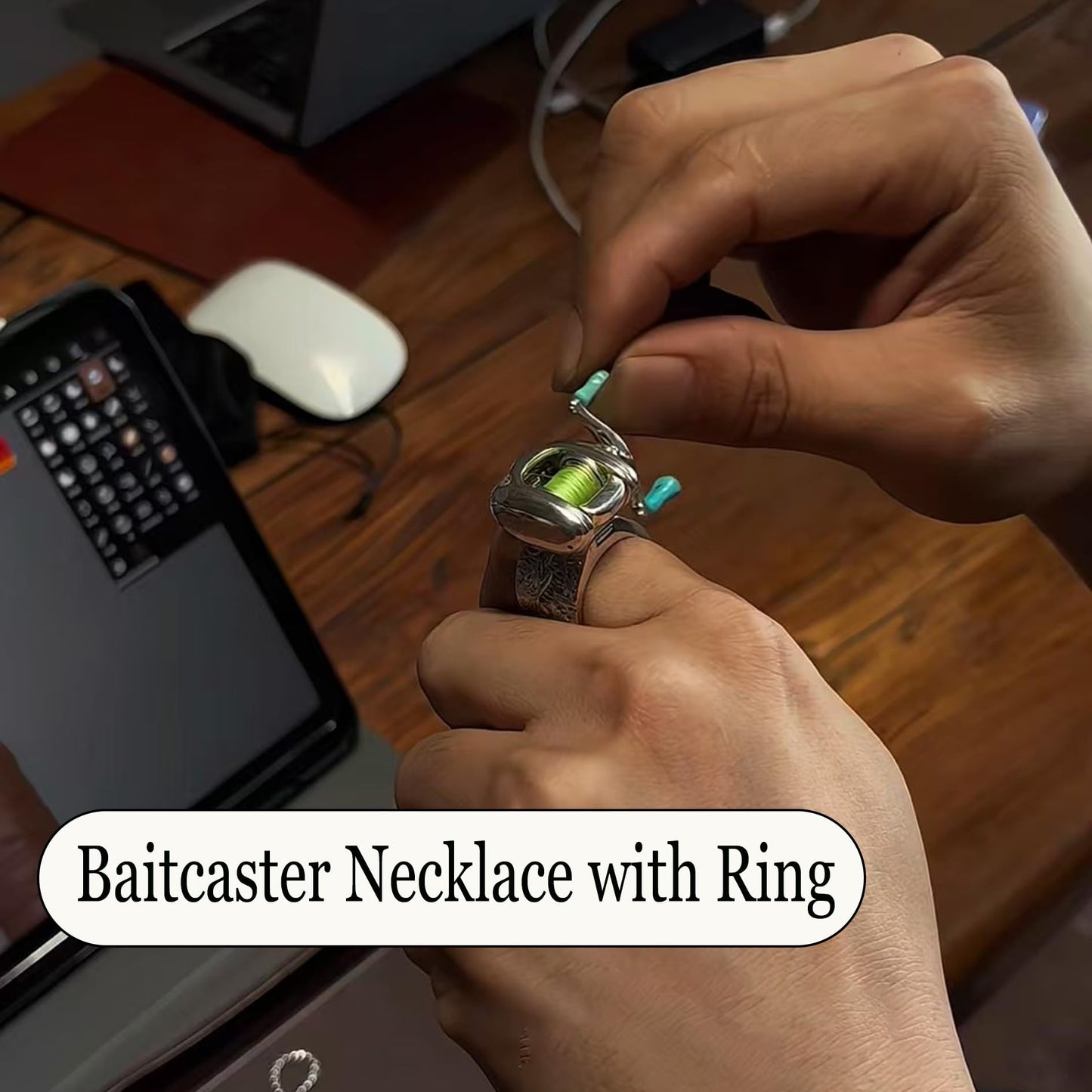 🔥49% OFF🎣Fishing Reel Jewelry Set