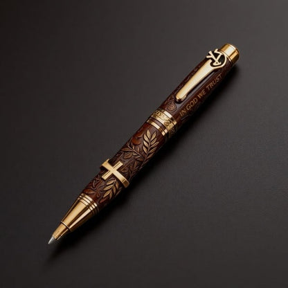 🔥LAST DAY 49% OFF - ✝️ "God's Blessing" Bible Commemorative Pen🖋️