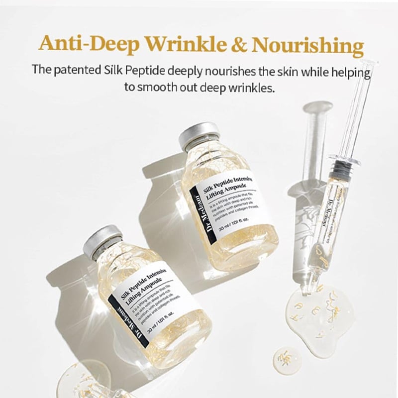 🔥HOT SALE ✨Silk Lifting Peptide Ampoule: Korean Anti-Aging Serum for Wrinkle Care & Plumping
