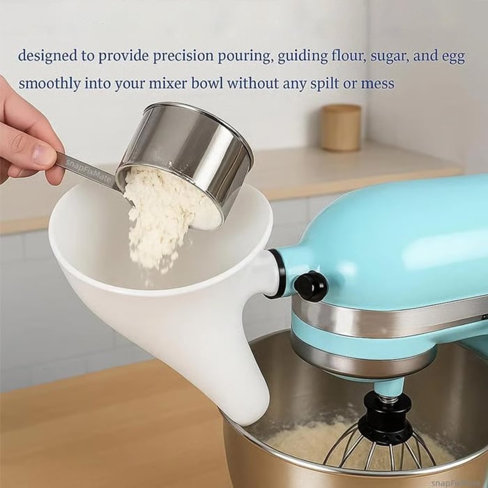 🔥LAST DAY 49% OFF - ✨Flour Funnel for Kitchen Stand Mixer